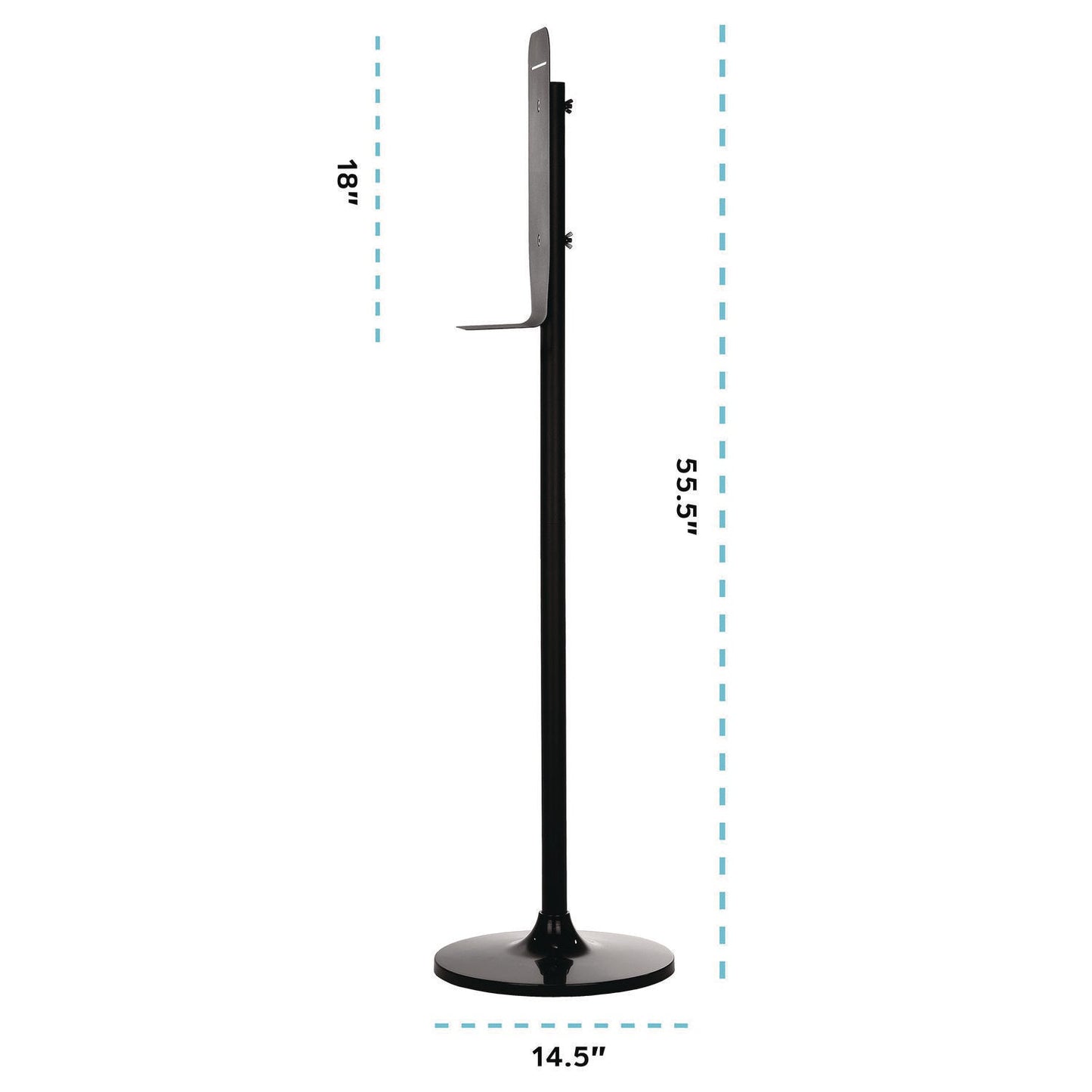 Alpine Industries Automatic Foam Hand Sanitizer/Soap Dispenser with Floor Stand, 40 oz, 4.48 x 6 x 45, White