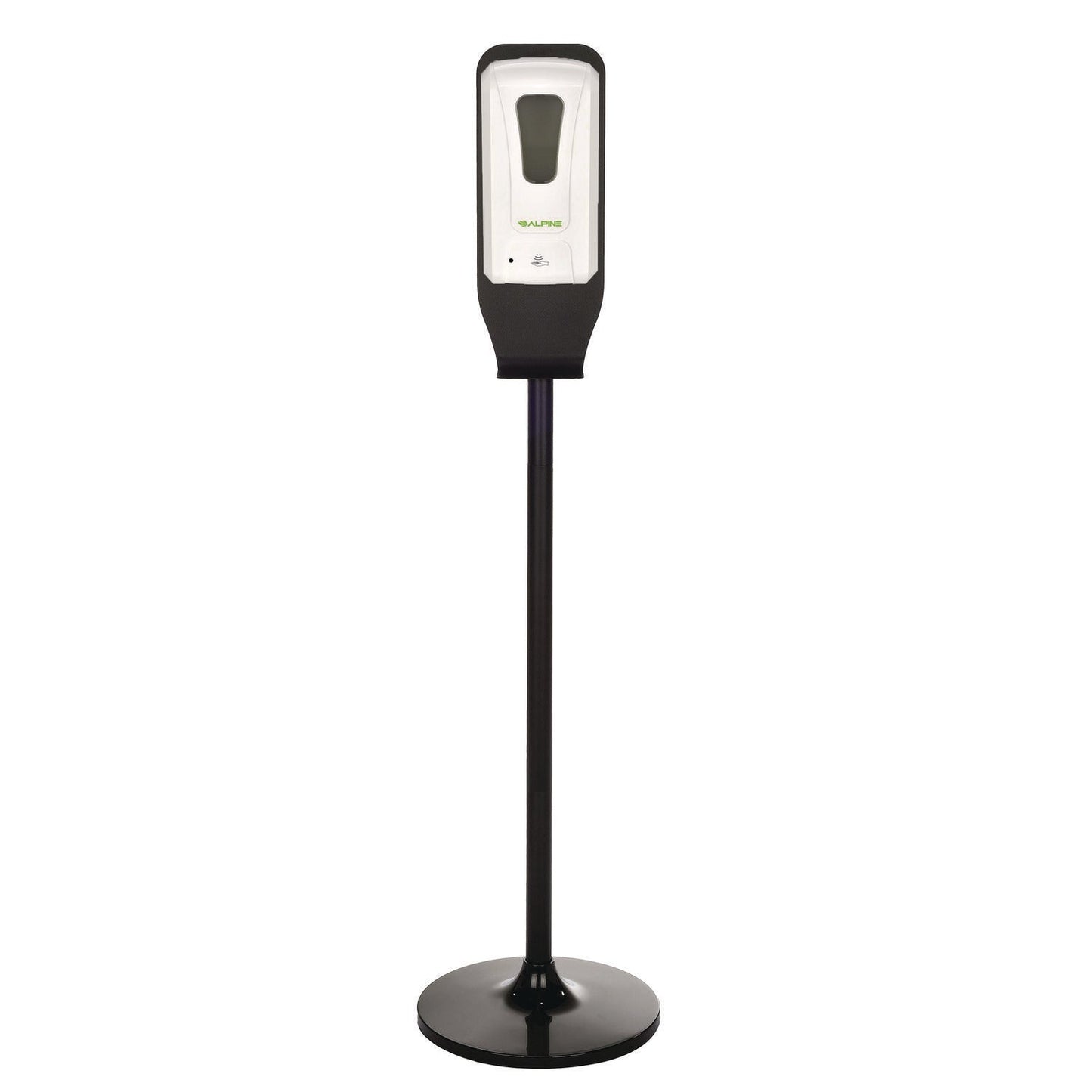 Alpine Industries Automatic Foam Hand Sanitizer/Soap Dispenser with Floor Stand, 40 oz, 4.48 x 6 x 45, White