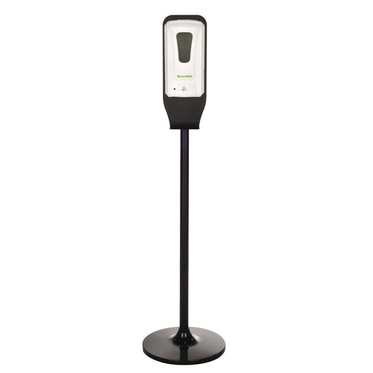 Alpine Industries Automatic Foam Hand Sanitizer/Soap Dispenser with Floor Stand, 40 oz, 4.48 x 6 x 45, White