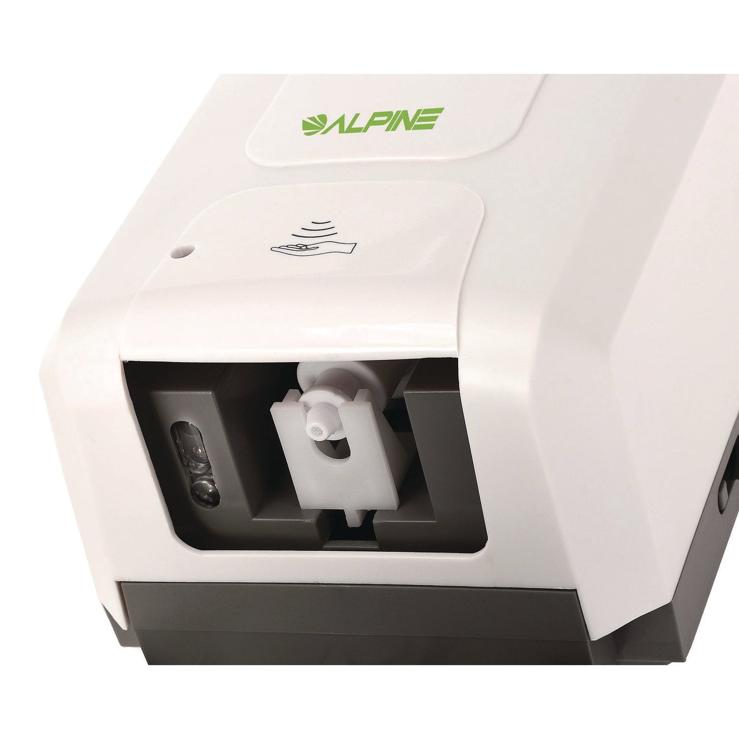 Alpine Industries Automatic Foam Hand Sanitizer/Soap Dispenser with Floor Stand, 40 oz, 4.48 x 6 x 45, White