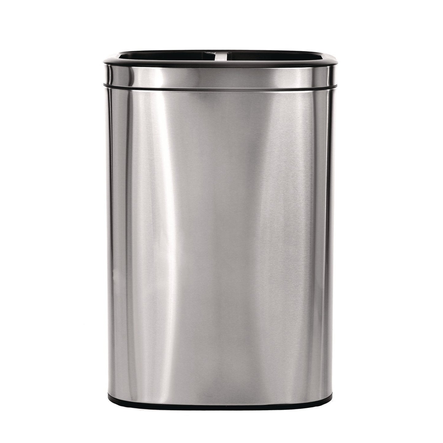 Alpine Industries 10.5 Gallon Stainless Steel Open Top Dual Compartment Trash Can