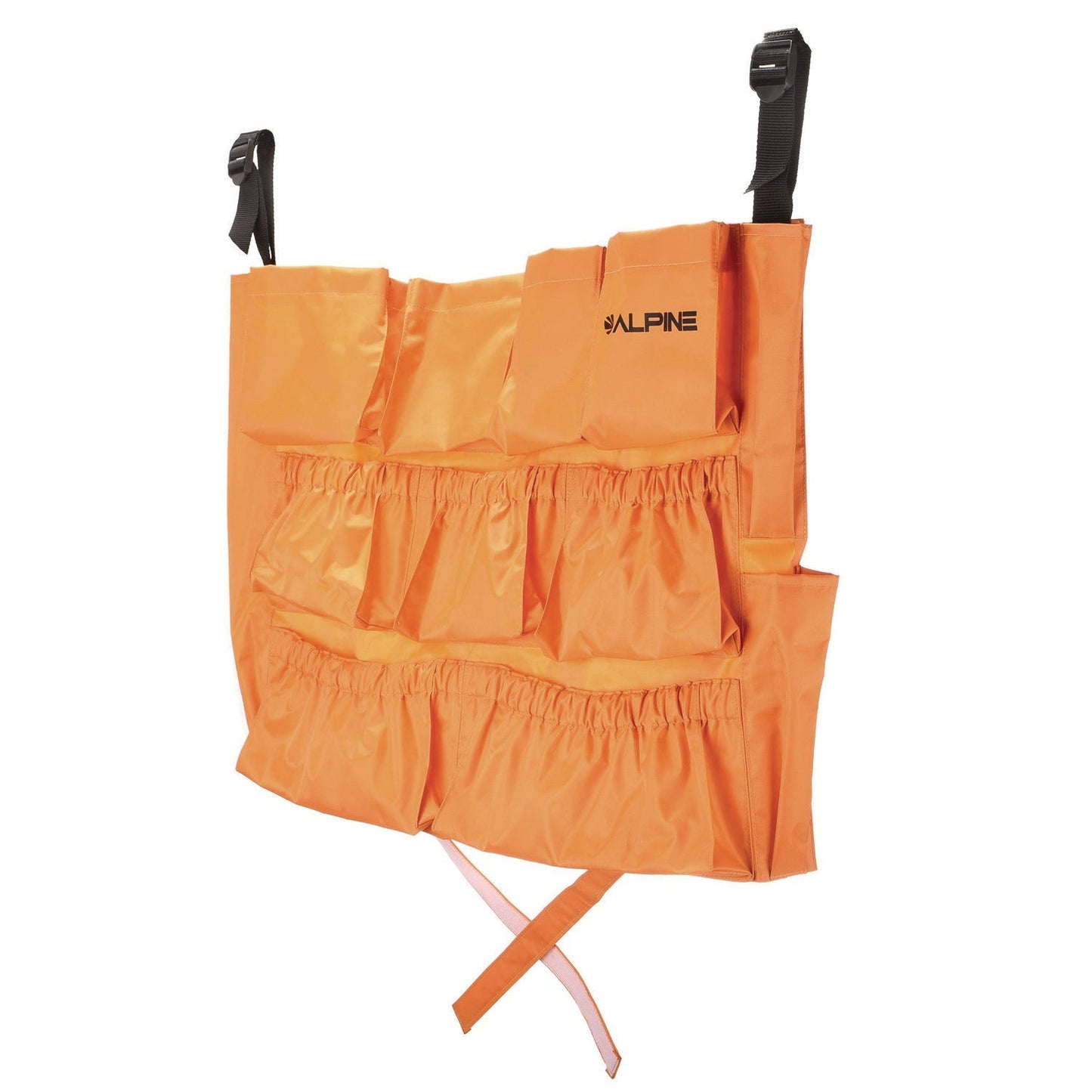 Alpine Industries 12-Pocket Trash Can Caddy Bag, 12 Compartments, Orange