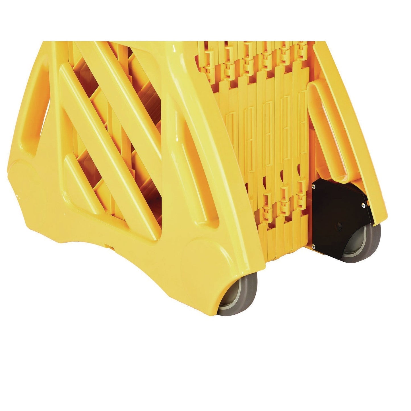 Alpine Industries Expandable Portable Fence Barrier Safety Barricade, Plastic, 1.97 x 153.54 x 39.76, Yellow