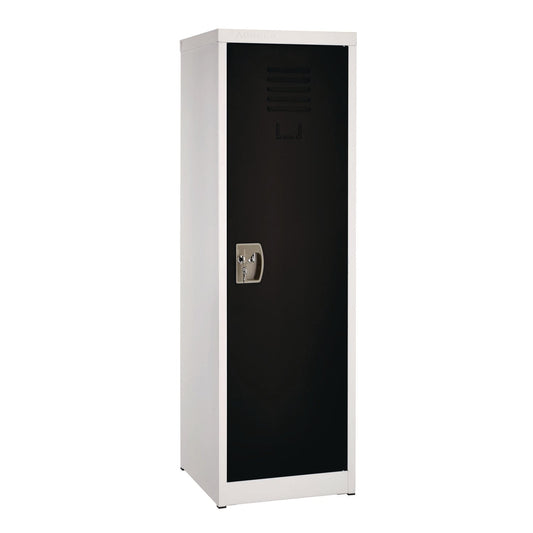 AdirOffice Steel Storage Locker, 1 Compartment, 15 x 15 x 48, Black