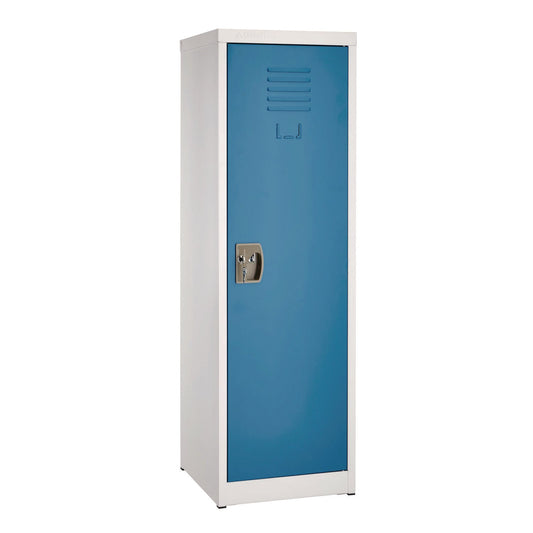 AdirOffice Steel Storage Locker, 1 Compartment, 15 x 15 x 48, Blue
