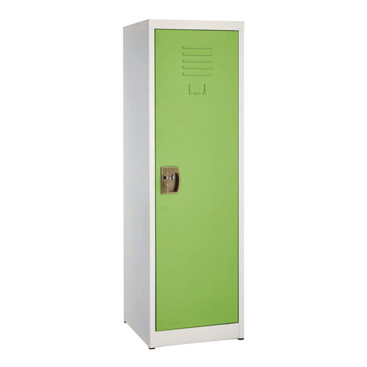 AdirOffice Steel Storage Locker, 1 Compartment, 15 x 15 x 48, Green