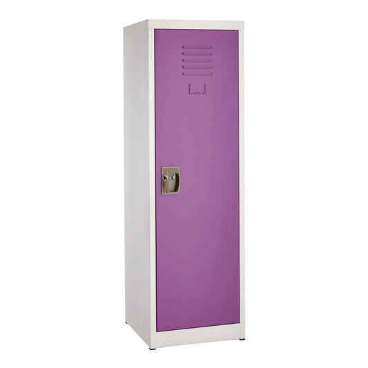 AdirOffice Steel Storage Locker, 1 Compartment, 15 x 15 x 48, Purple
