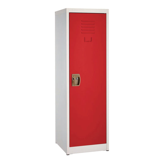 AdirOffice Steel Storage Locker, 1 Compartment, 15 x 15 x 48, Red