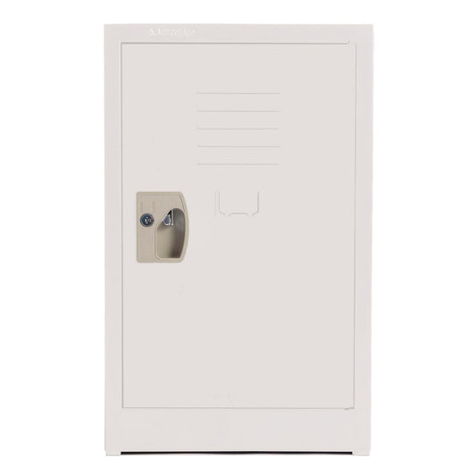 AdirOffice Steel Storage Locker, 1 Compartment, 15 x 15 x 24, White