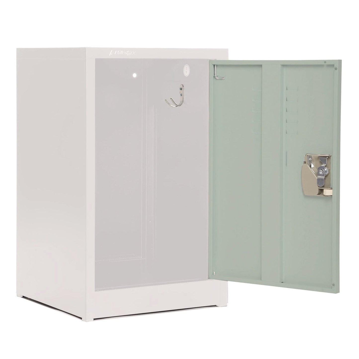 AdirOffice Steel Storage Locker, 1 Compartment, 15 x 15 x 24, Misty Green