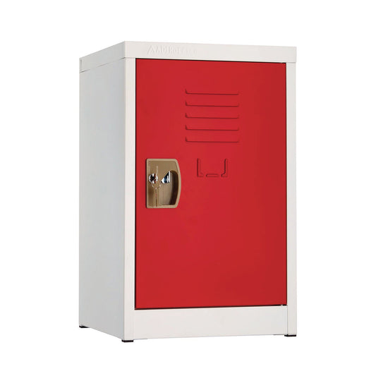 AdirOffice Steel Storage Locker, 1 Compartment, 15 x 15 x 24, Red