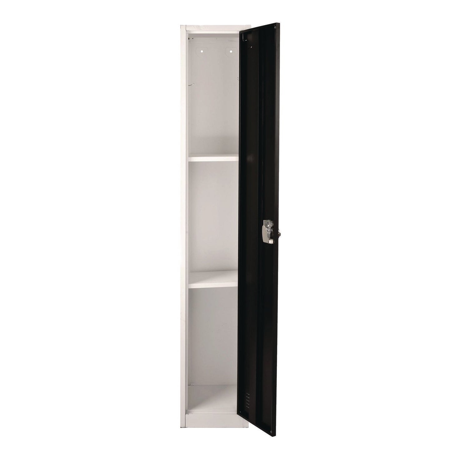 AdirOffice Steel Storage Locker, 1 Compartment, 12 x 12 x 72, Black