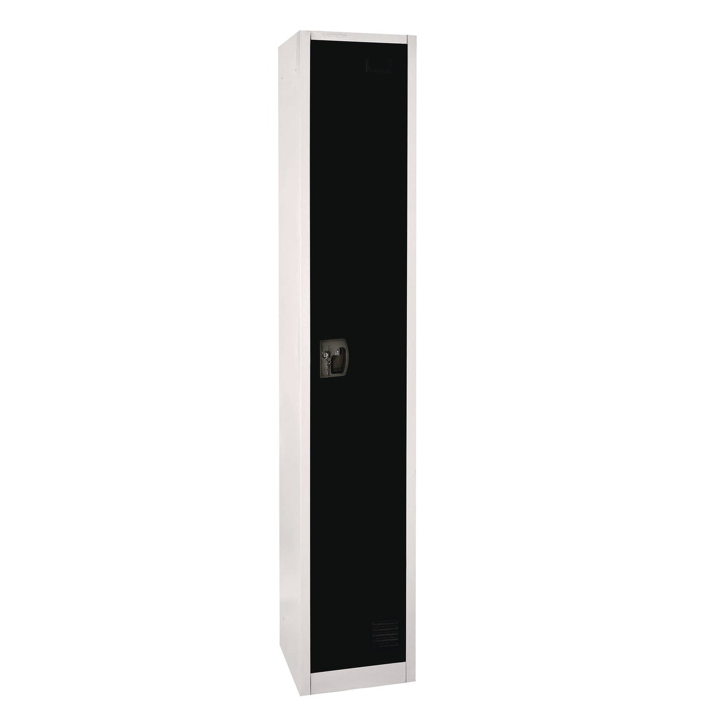 AdirOffice Steel Storage Locker, 1 Compartment, 12 x 12 x 72, Black