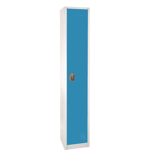 AdirOffice Steel Storage Locker, 1 Compartment, 12 x 12 x 72, Blue