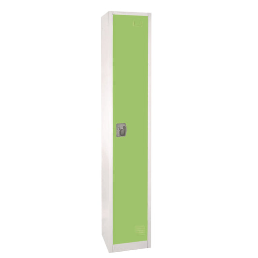 AdirOffice Steel Storage Locker, 1 Compartment, 12 x 12 x 72, Green