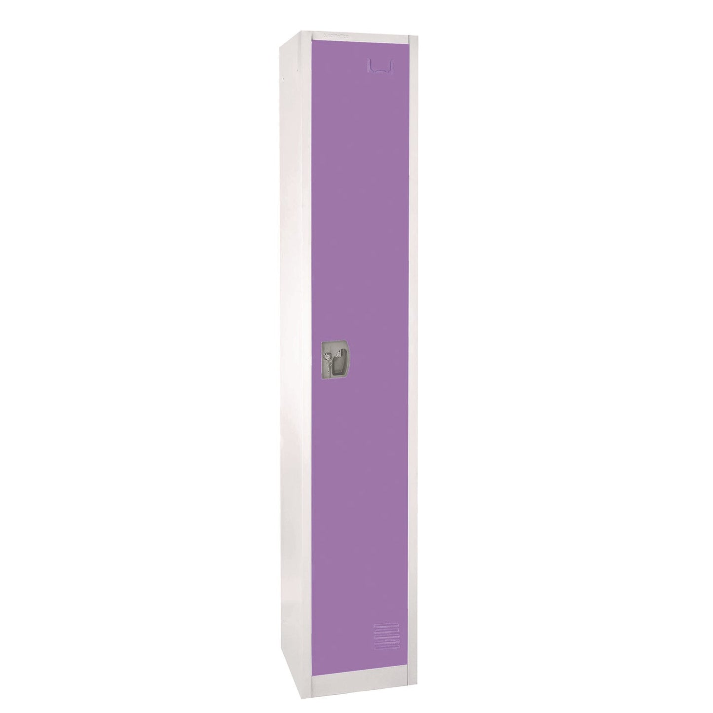 AdirOffice Steel Storage Locker, 1 Compartment, 12 x 12 x 72, Purple
