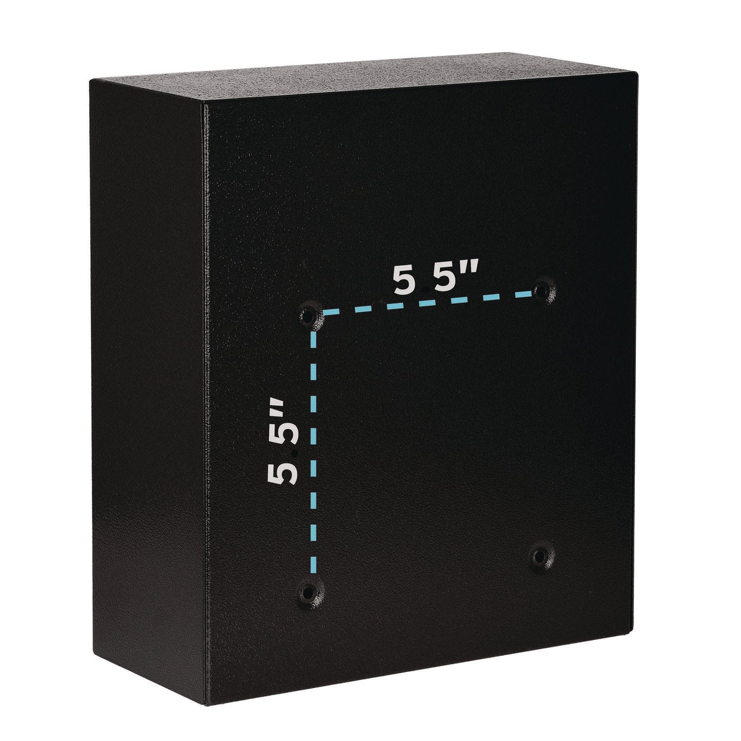 AdirOffice Medium Ultimate Wall Mounted Mail Box, 10.4 x 4.5 x 12, Black