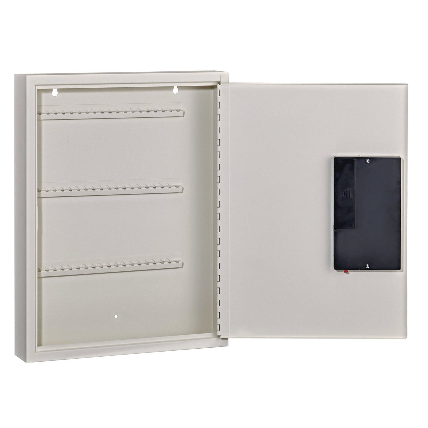 AdirOffice Steel Digital Lock Key Cabinet, 60-Key, 13 x 2.6 x 17, Stainless Steel 304, White