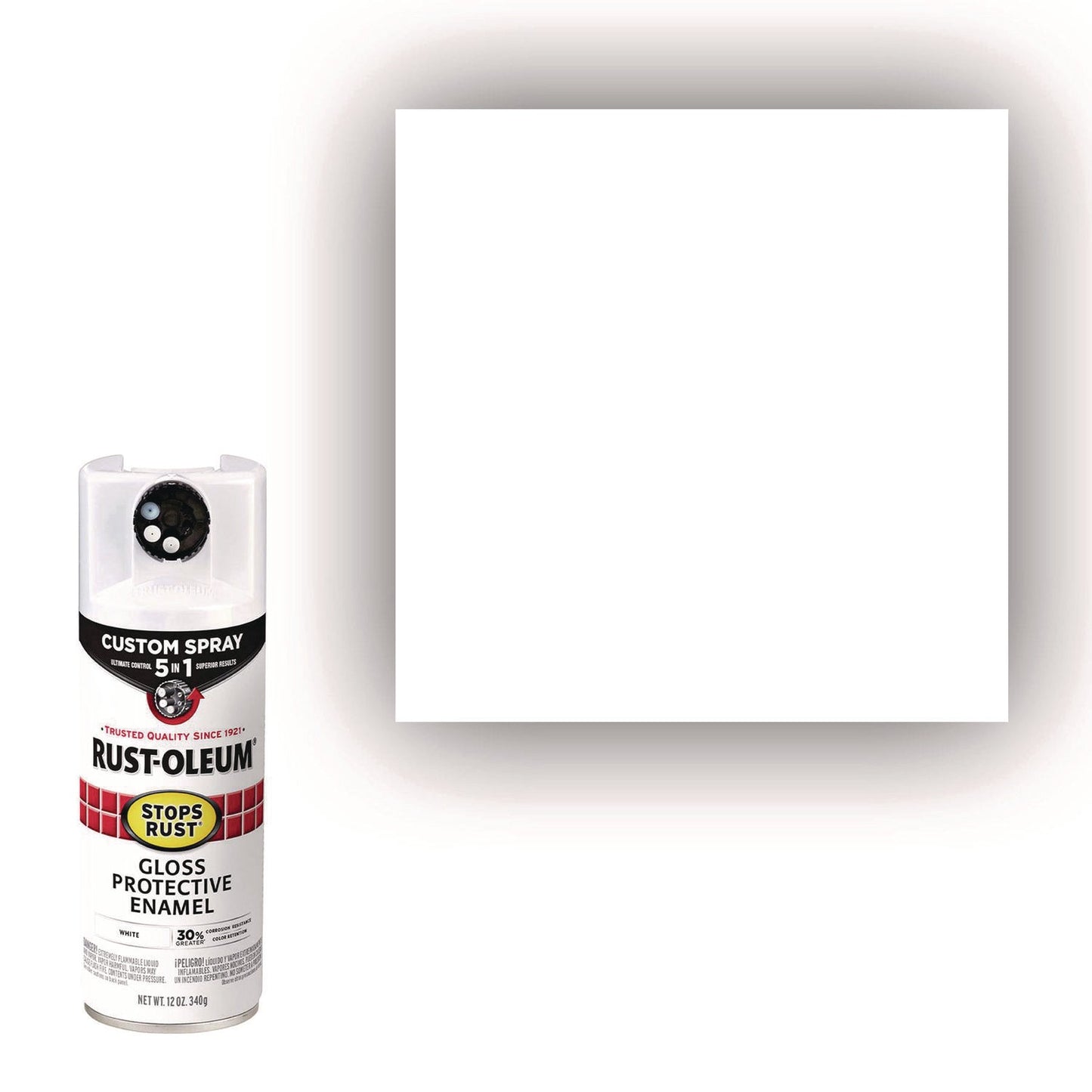 Rust-Oleum® Stops Rust 5-in-1 Spray Paint, Gloss White, 12 oz Aerosol Can