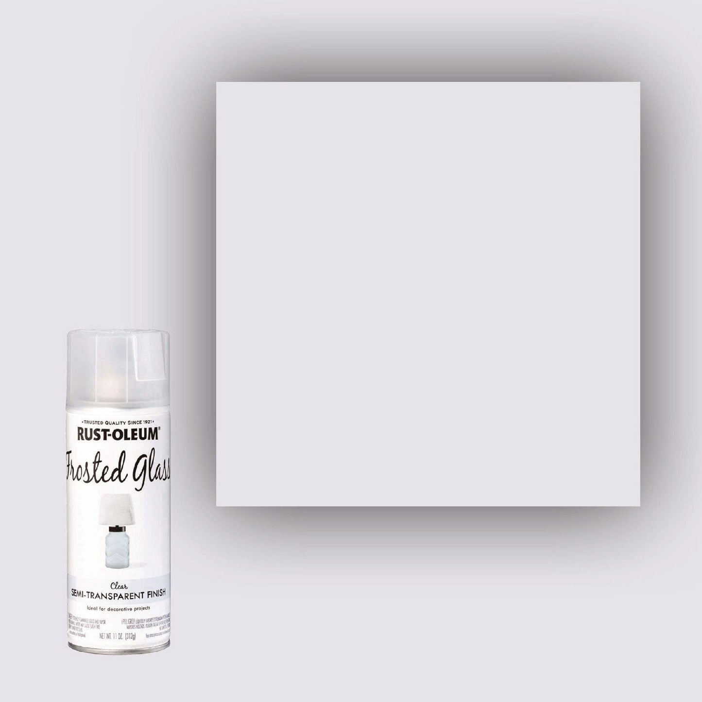 Rust-Oleum® Specialty Frosted Glass Spray Paint, Matte Clear, 11 oz Aerosol Can, 6/Carton
