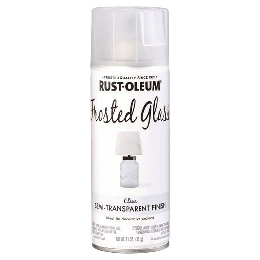 Rust-Oleum® Specialty Frosted Glass Spray Paint, Matte Clear, 11 oz Aerosol Can, 6/Carton