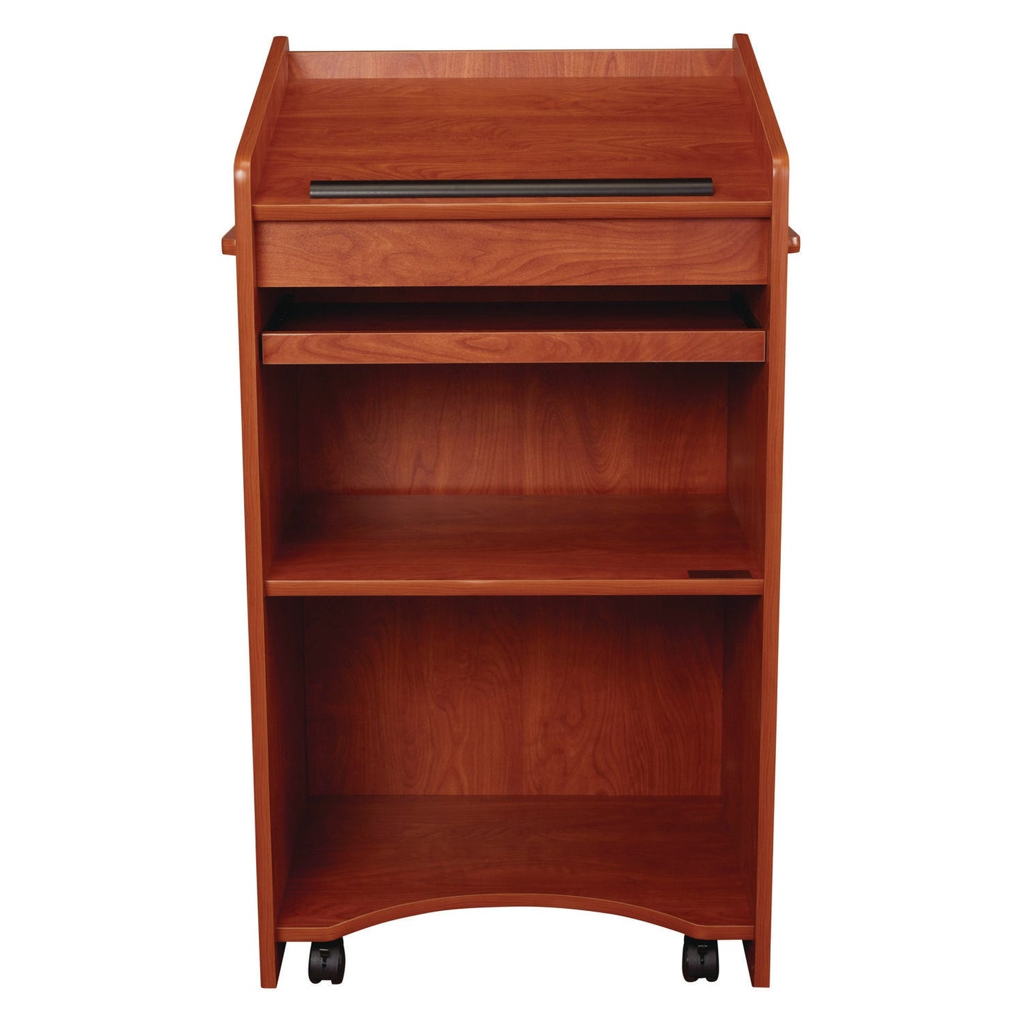 Oklahoma Sound® Aristocrat Non-Sound Lectern, 25 x 20 x 46, Cherry