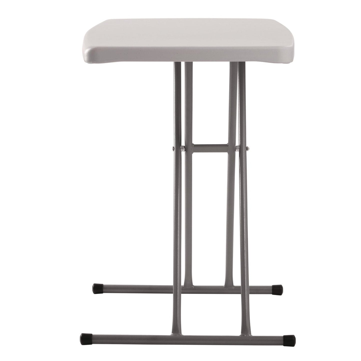 NPS® Height Adjustable Personal Folding Table, Rectangular, 20 x 30 x 27.87, Speckled Gray Top, Gray Base/Legs