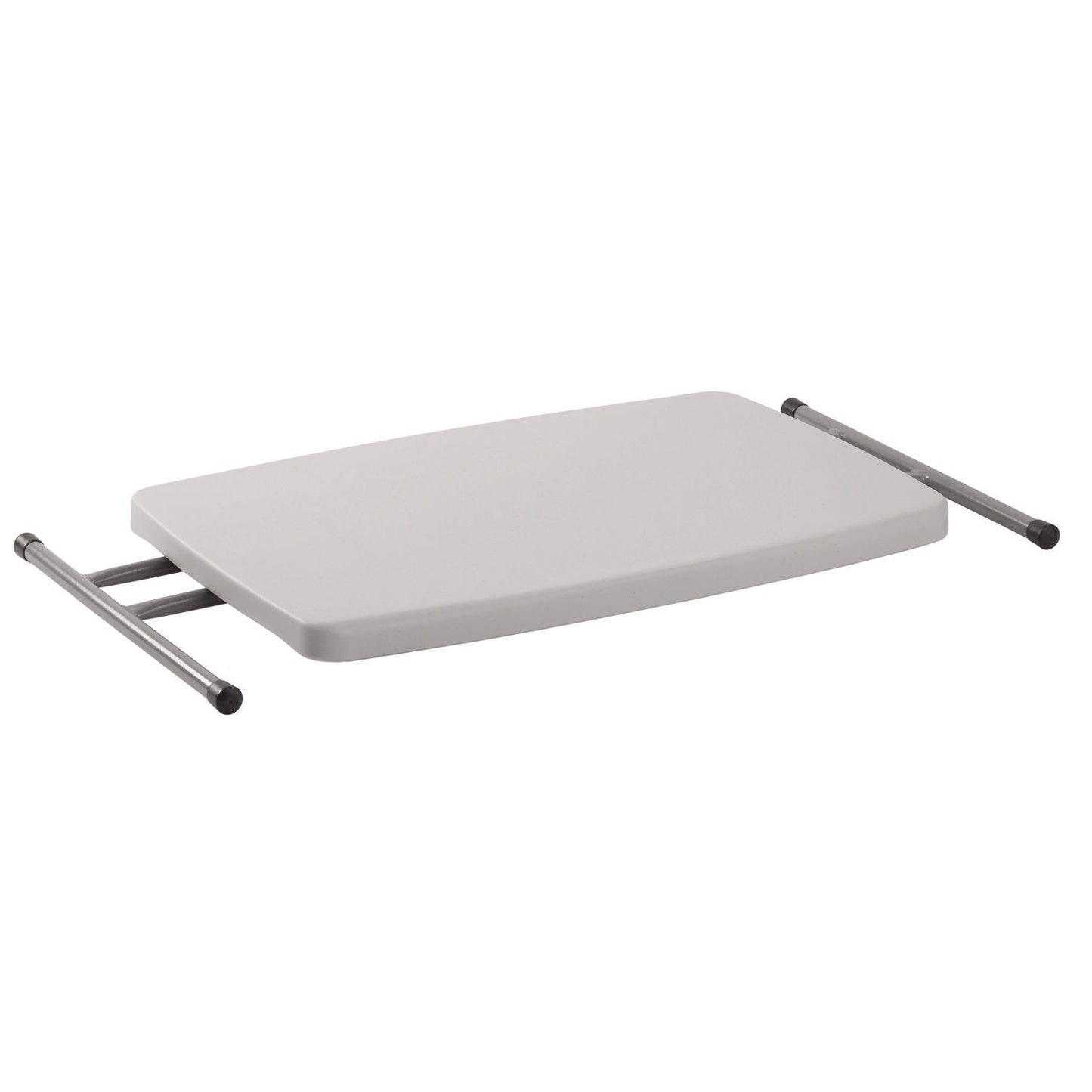 NPS® Height Adjustable Personal Folding Table, Rectangular, 20 x 30 x 27.87, Speckled Gray Top, Gray Base/Legs