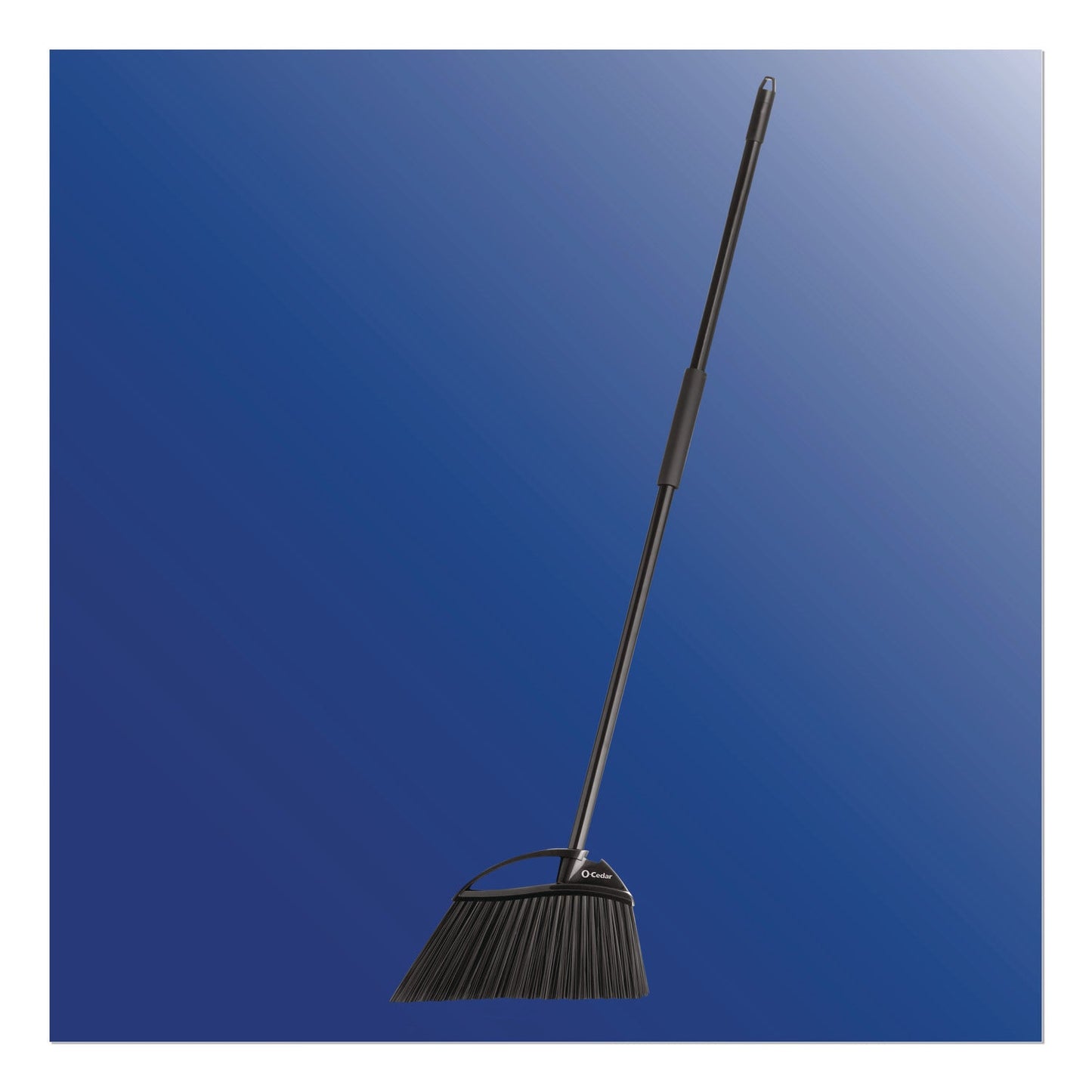 O-Cedar® Outdoor PowerCorner Angle Broom, 48" Handle, Black/Gray