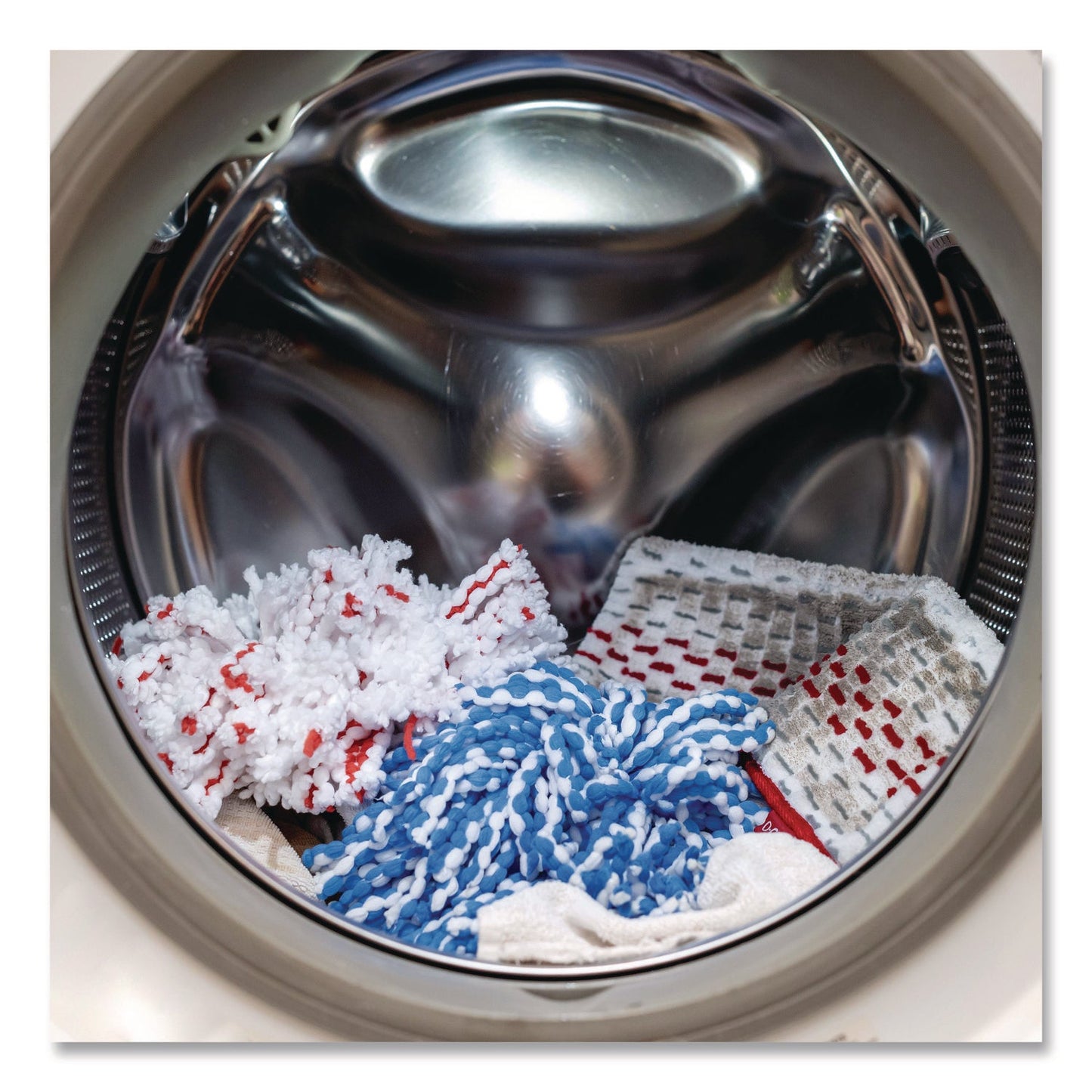 O-Cedar® EZWring Spin Mop Refill, Microfiber, Custom Size for EZ Wring Mop Systems, White, 2/Pack