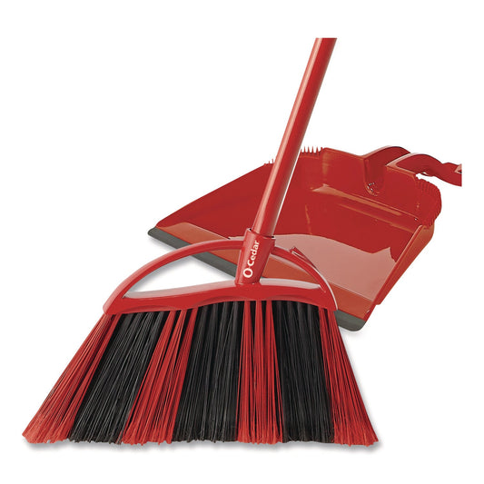 O-Cedar® One Sweep Broom with Dustpan, 53.88" Handle, Red/Black/Gray