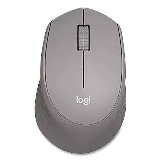 Logitech® M330 SILENT PLUS MOUSE, 2.4 GHZ FREQUENCY/33 FT WIRELESS RANGE, RIGHT HAND USE, GRAY