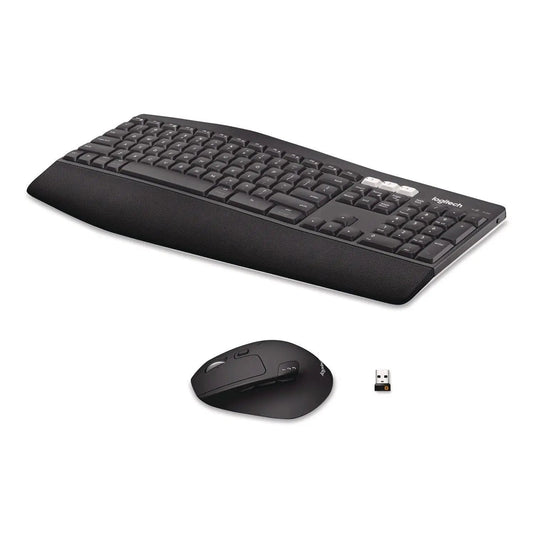 Logitech® MK850 Performance Wireless Keyboard and Mouse Combo, 2.4 GHz Frequency/33 ft Wireless Range, Black