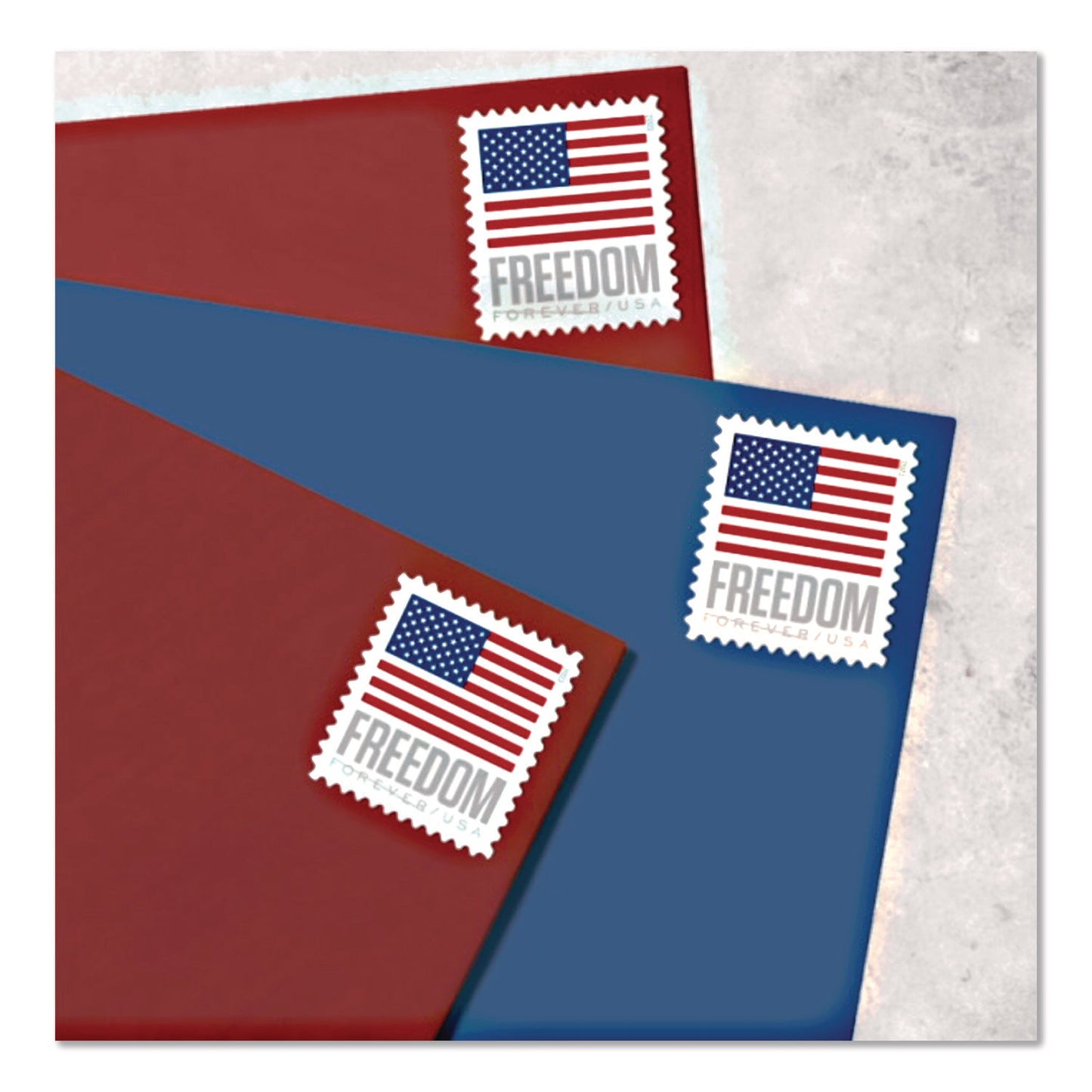 United States Postal Service First-Class Forever Stamps, U.S. Flag, 20 Stamps/Book, 5 Books/Pack