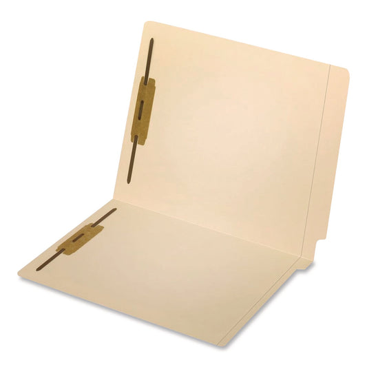 Pendaflex® Manila End Tab Expanding Fastener Folders, 0.75" Expansion, 2 Fasteners, Letter Size, Manila Exterior, 50/Box