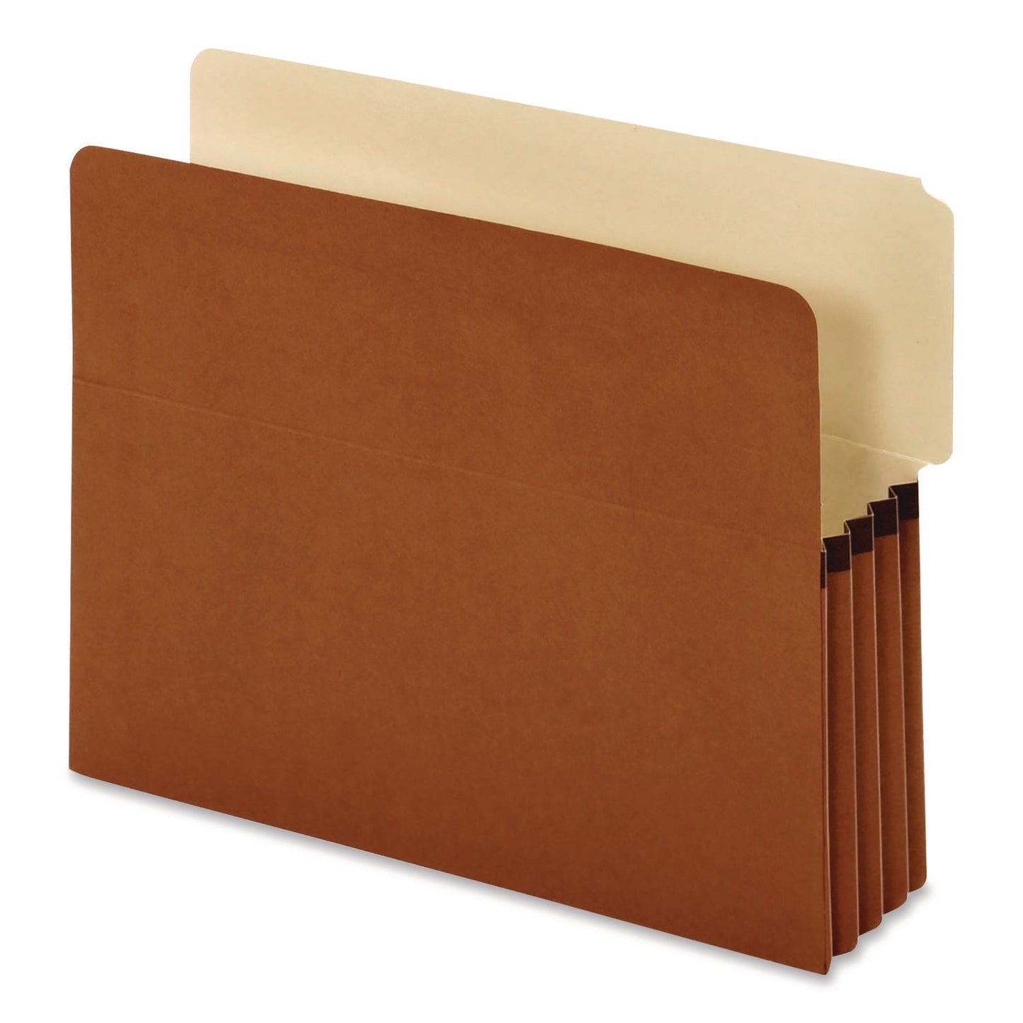 Pendaflex® End Tab File Pocket, 3.5" Expansion, Letter Size, Redrope, 10/Box
