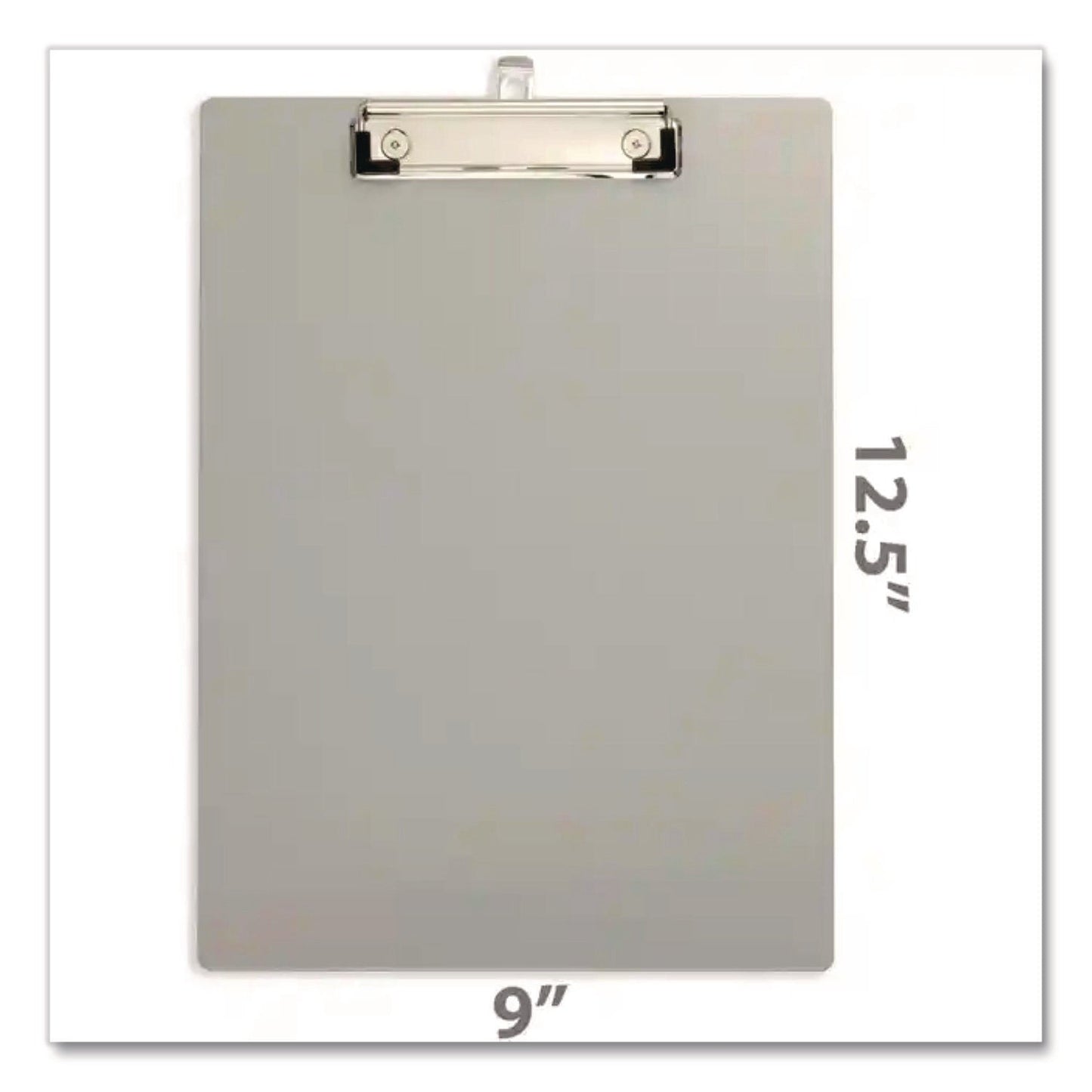 Officemate Officemate Aluminum Magnetic Clipboard, 1.5" Clip Capacity, Holds 8 x 11 Sheets, Gray