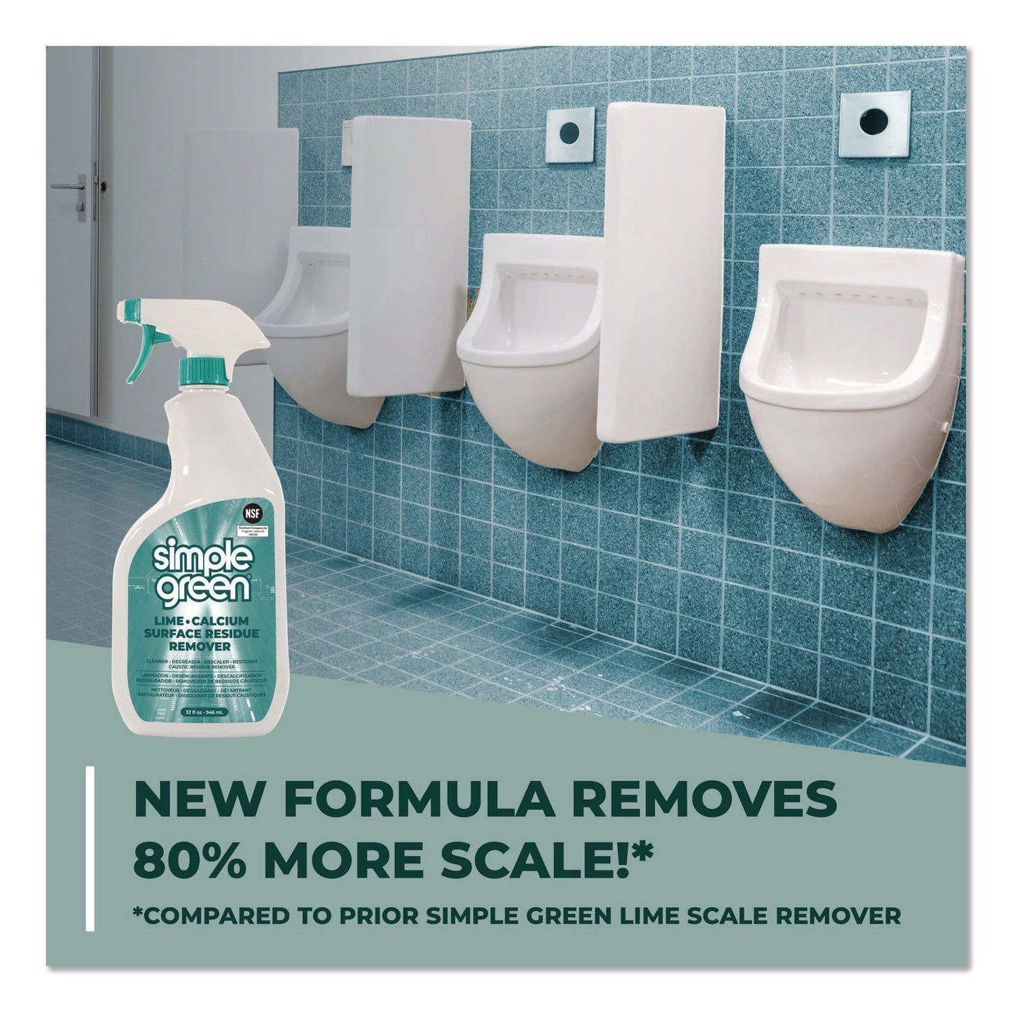 Simple Green® Lime Calcium Surface Residue Remover, 32 oz Spray Bottle, 12/Carton