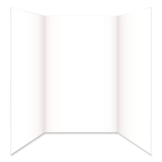 Royal Brites Tri-Fold Foam Board, 28 x 40, 0.19" Thick, White/White