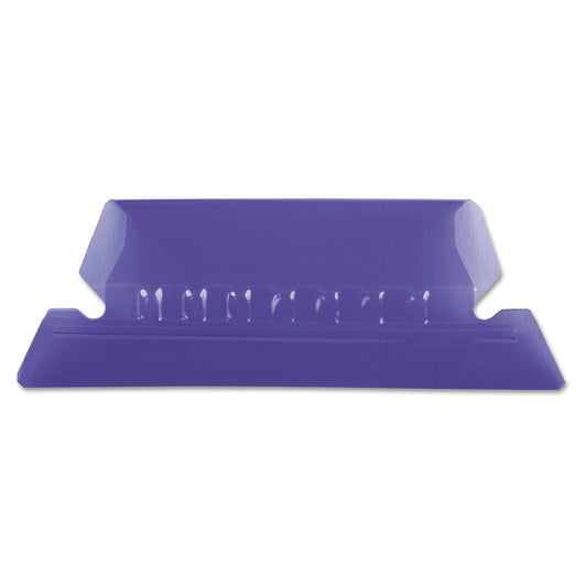 Pendaflex® Transparent Colored Tabs For Hanging File Folders, 1/5-Cut, Violet, 2" Wide, 25/Pack