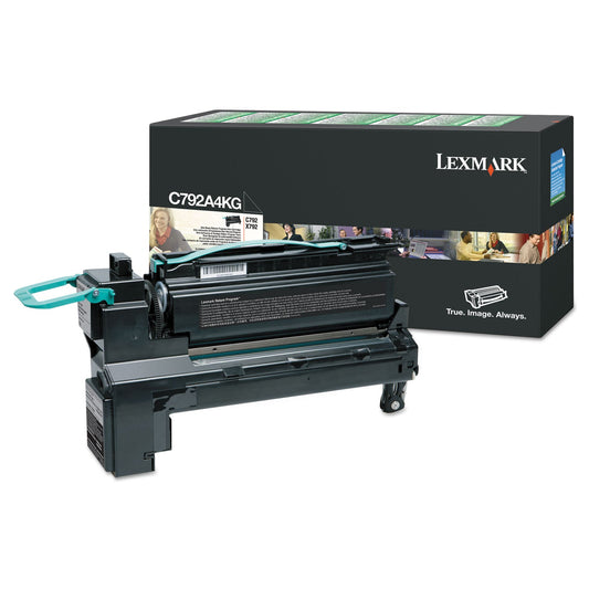 Lexmark™ C792a4kg Return Program Toner, 6,000 Page-Yield, Black