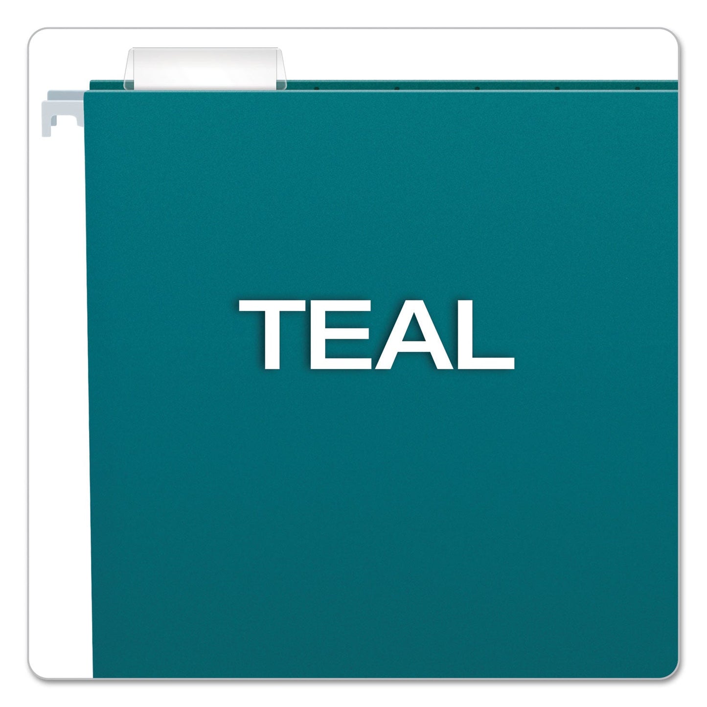 Pendaflex® Colored Hanging Folders, Letter Size, 1/5-Cut Tabs, Teal, 25/Box