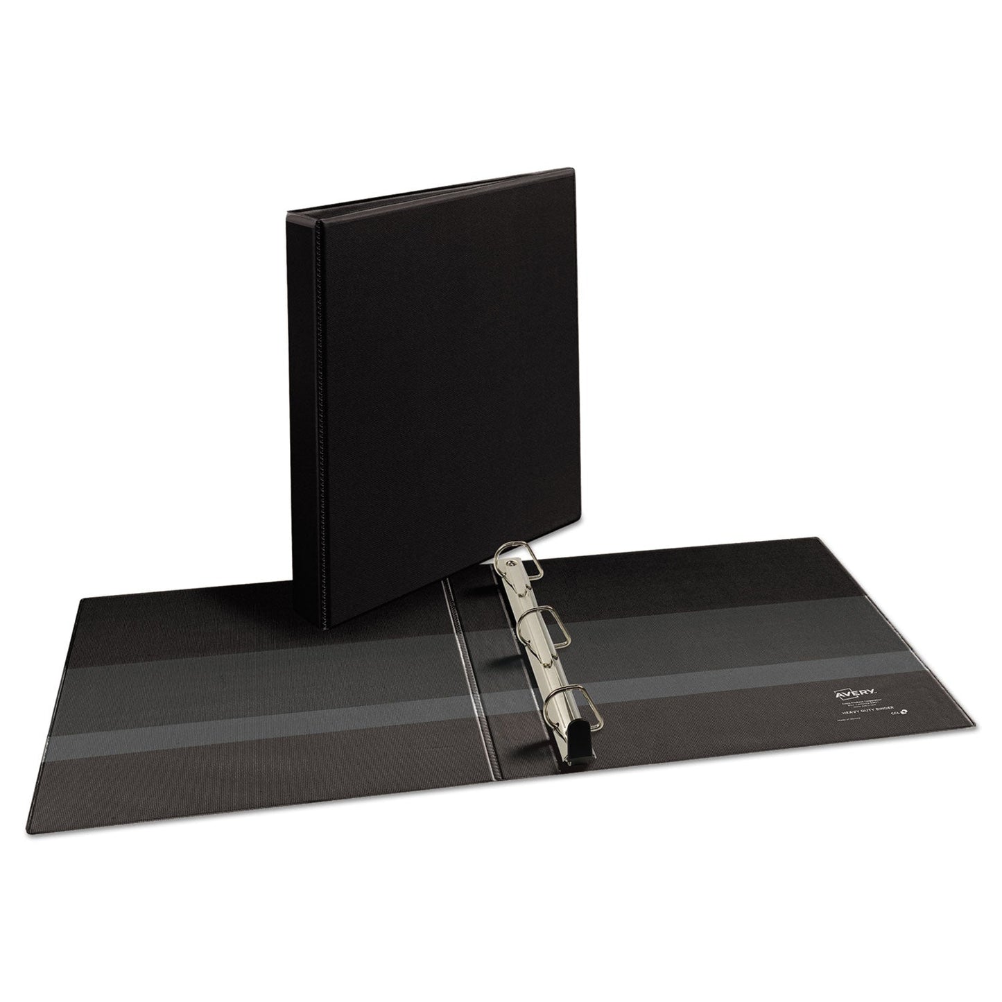 Avery® Heavy-Duty Non Stick View Binder With Durahinge And Slant Rings, 3 Rings, 1" Capacity, 11 X 8.5, Black, (5300)