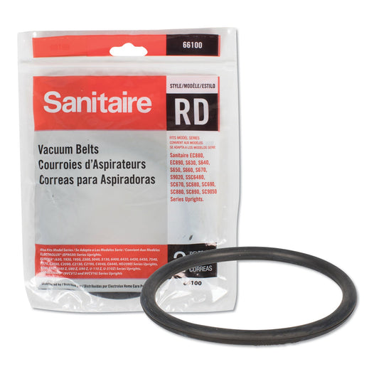 Sanitaire® Replacement Belt For Upright Vacuum Cleaner, Rd Style, 2/pack