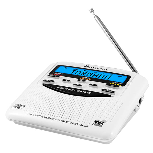 Midland® WR120 Emergency Weather Alert Radio, White