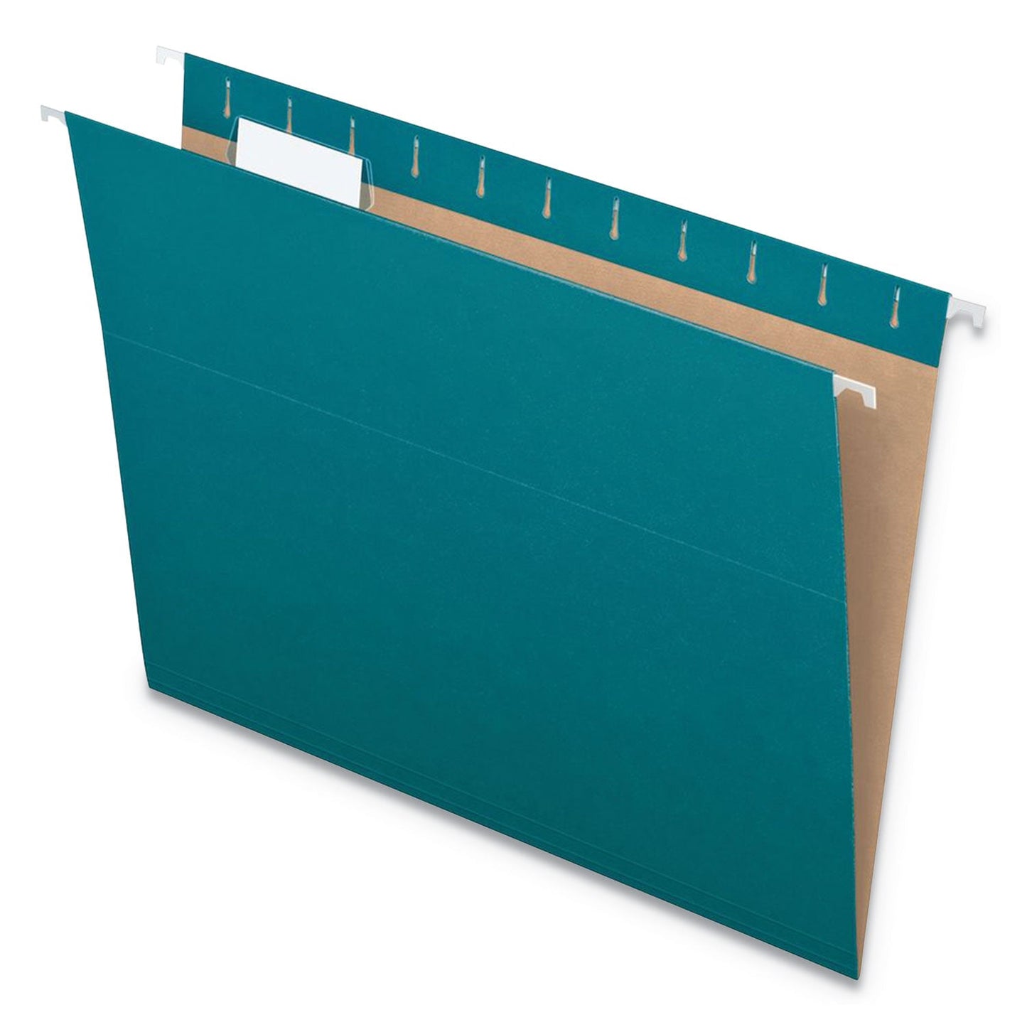 Pendaflex® Colored Hanging Folders, Letter Size, 1/5-Cut Tabs, Teal, 25/Box