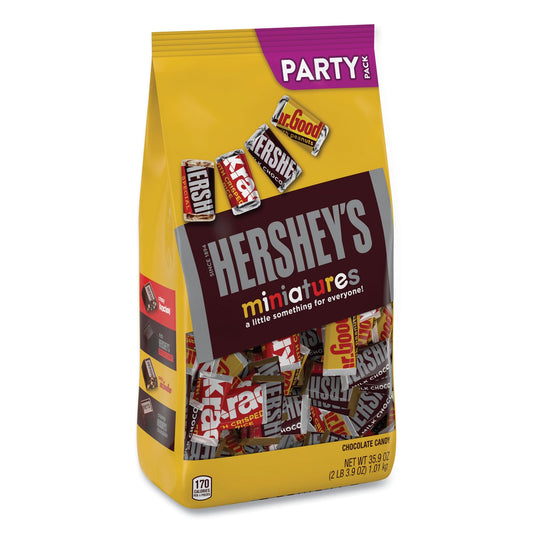 Hershey®'s Miniatures Variety Party Pack, Assorted Chocolates, 35.9 oz Bag