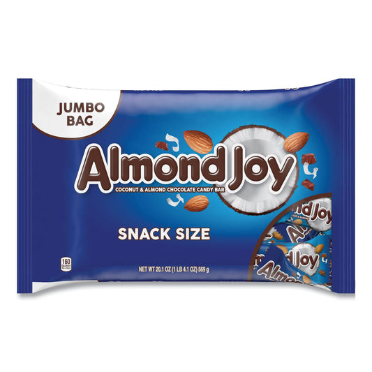 Almond Joy® Snack Size Candy Bars, 20.1 oz Bag, 2/Carton