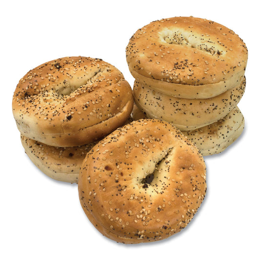 National Brand Fresh Everything Bagels, 6/Pack