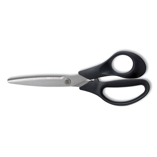 TRU RED™ Stainless Steel Scissors, 7" Long, 2.64" Cut Length, Straight Black Handle